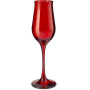 WAVY ROSSO 6 CALICI VETRO FLUTE