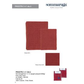 SOMMARUGA SET ASCIUGAMANI 1+1 PAGOTA