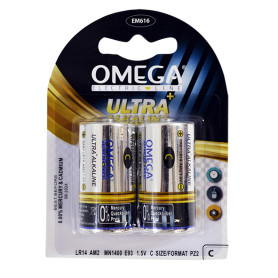 OMEGA BATTERIA MEZZA TORCIA -C- 1,5V 2PZ