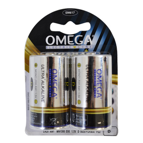 OMEGA BATTERIA TORCIA -D- 1,5V 2PZ