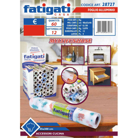 FATIGATI FOGLIO STAMPATO 300X45