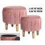 VEA SET 2 POUF MADRID VELL ROSA ANTICO