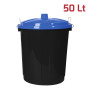 RECA BIDONE 50LT BIG BIN NERO+COP BLU