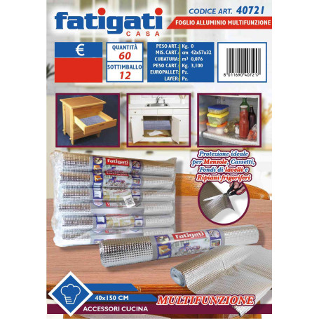 FATIGATI FOGLIO ALLUMINIO 40X150