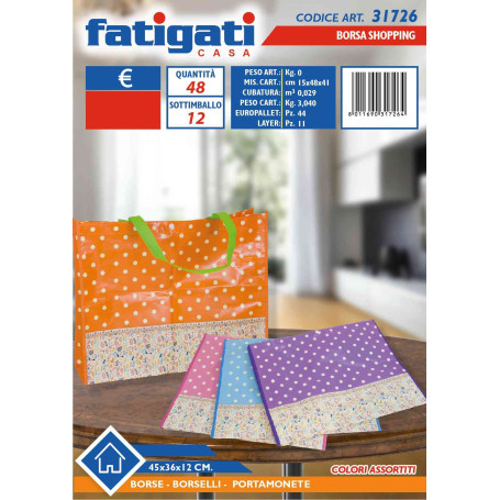 FATIGATI BORSA SHOPPING 45X36X12