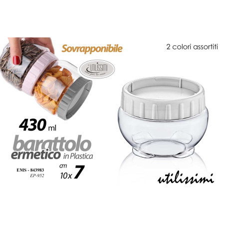 GICOS BARATTOLO PLASTICA 430ML 10X7CM