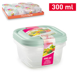 PLASTICFORTE SET 2 CONTEN QUAD 300ML