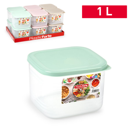 PLASTICFORTE CONTEN BENTO QUADRATO 1LT