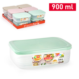 PLASTICFORTE CONTEN BENTO RETTANG 900ML