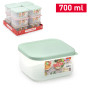 PLASTICFORTE CONTEN BENTO QUADRATO 700ML