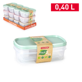 PLASTICFORTE PACK 2 CONTENITORI 0,4LT