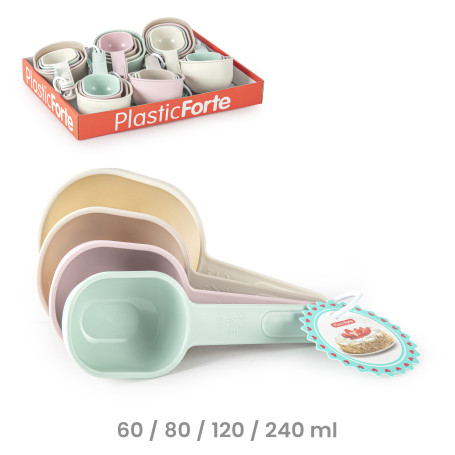 PLASTICFORTE SET 4 CUCCHIAI PER MISURARE