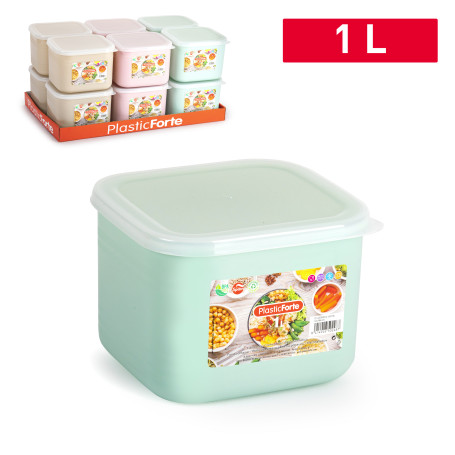 PLASTICFORTE CONTEN BENTO QUADRATO 1LT