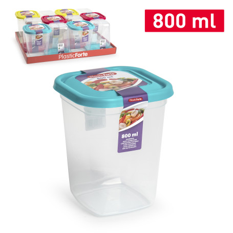 PLASTICFORTE CONTEN QUADRATO 800ML