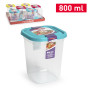 PLASTICFORTE CONTEN QUADRATO 800ML