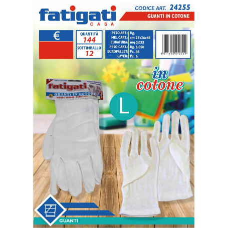 FATIGATI GUANTI IN COTONE GRANDE