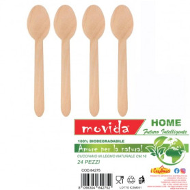 MOVIDA CUCCHIAIO LEGNO 24PZ