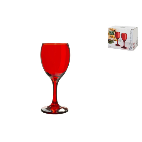 PASABAHCE 6 CALICI 19,8CL IMPERIAL ROSSO