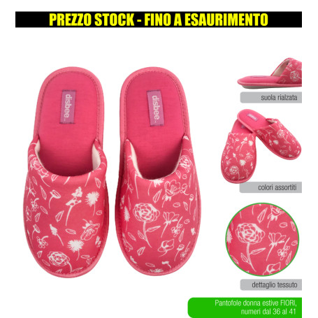 DISBEE PANTOFOLA DONNA FIORI