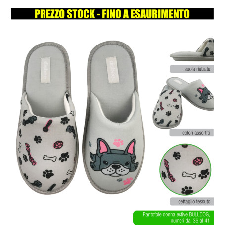 DISBEE PANTOFOLA DONNA BULLDOG