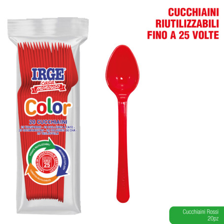 IRGE CUCCHIAINO 20PZ ROSSO