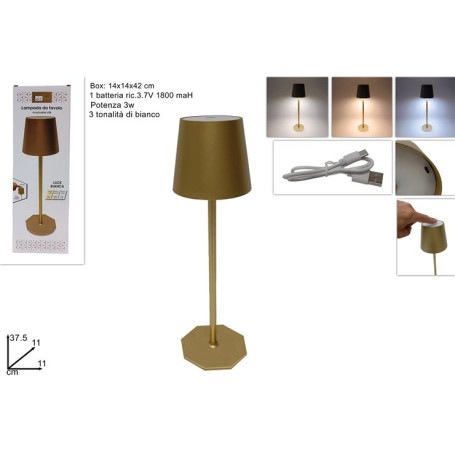 DUE ESSE LAMPADA DA TAVOLO TOUCH ORO