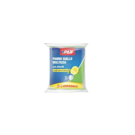 PAIF PANNO GIALLO 34X35 2+1 PZ LIMONE