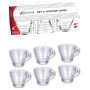 KASAVIVA SET 6 TAZZINE CAFFE' VETRO 90ML