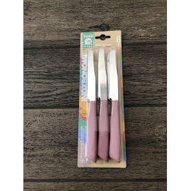 BONOMI COLTELLI TAVOLA 6PZ PASTELLO ROSA