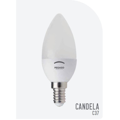 PEGASO LAMPADINA LED C37 5W E14 6000K