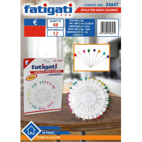 FATIGATI SPILLE X SARTO COLORATE 30PZ.