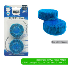 IRGE DEODORANTE ACQUA AZZURRA WC 2PZ.