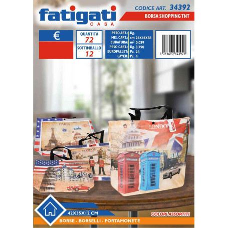 FATIGATI BORSA SHOPPING TNT 42X35X12CM