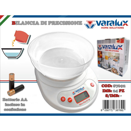 VARALUX BILANCIA DA CUCINA CON CIOTOLA