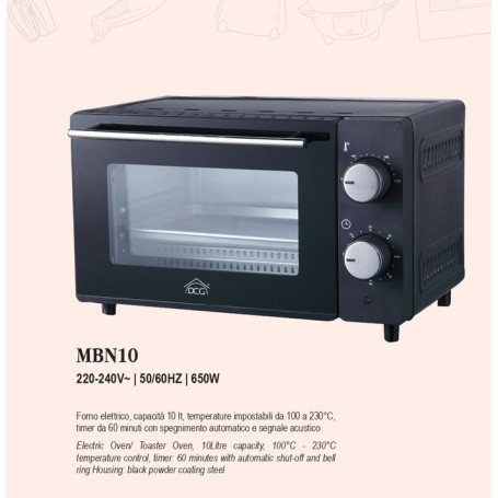 DCG FORNO ELETTRICO 10LT MBN10