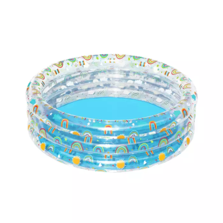 BESTWAY PISCINA RAINBOW PLASH TRASP.