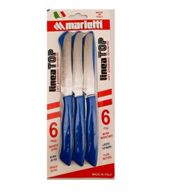 MARIETTI TOP COLTELLO 6PZ CM.11 BLU