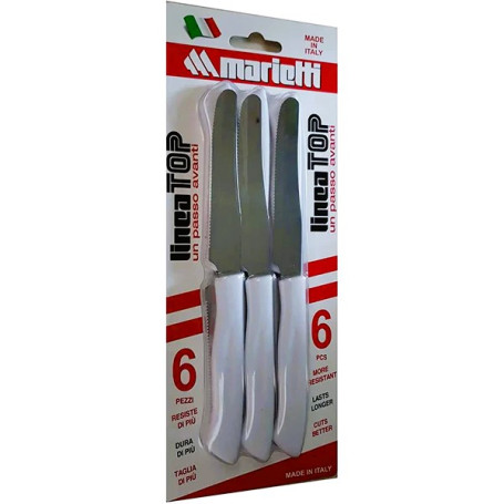 MARIETTI TOP COLTELLO 6PZ CM.11 BIANCO