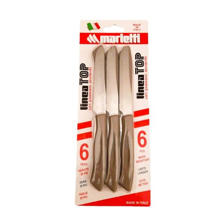 MARIETTI TOP COLTELLO 6PZ CM.11 TORTORA