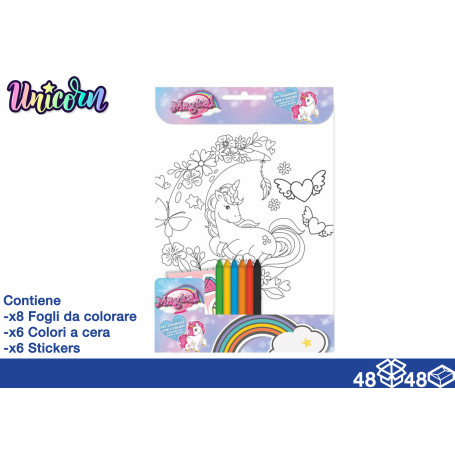 EOL ALBUM DA COL. + COLORI 20X29 UNICORN