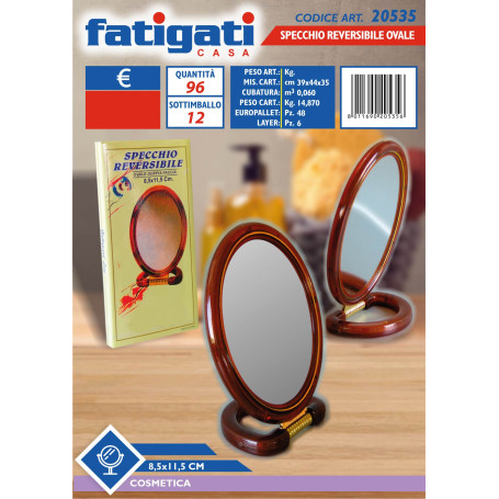 FATIGATI SPECCHIO REVERS. OVALE 8,5X11CM