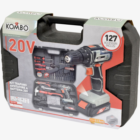 GB TRADE TRAPANO AVVITATORE 20V 127ACCES