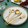 BAVARIA SET POSATE 24PZ GOLD ART.2103C