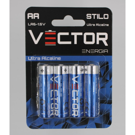 VECTOR PILA SUPER ALCALINA STILO 4PZ