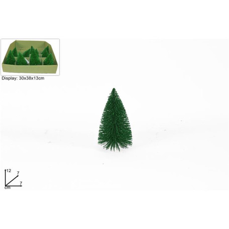 DUE ESSE ALBERO GLITTERATO CM.12 VERDE