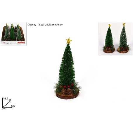 DUE ESSE ALBERO GLITTERATO VERDE 2ASS