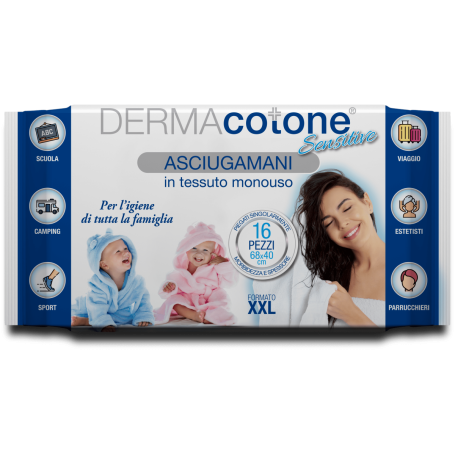 DERMACOTONE ASCIUGAMANI M/USO 68X40 16PZ