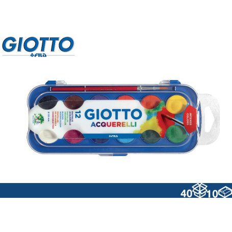 GIOTTO COLORI ACQUERELLO 12PZ