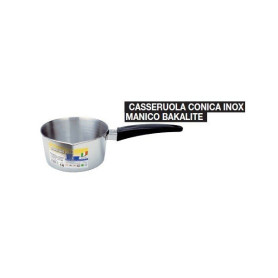 GNALI CASSERUOLA CONICA CM.16 INOX M/BAK