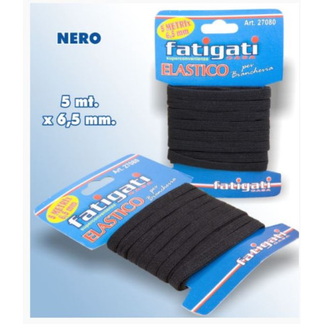 FATIGATI ELASTICO BIANCHERIA 5X6,5 NERO